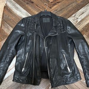 MEN’S  ALL SAINTS LEATHER JACKET LARGE